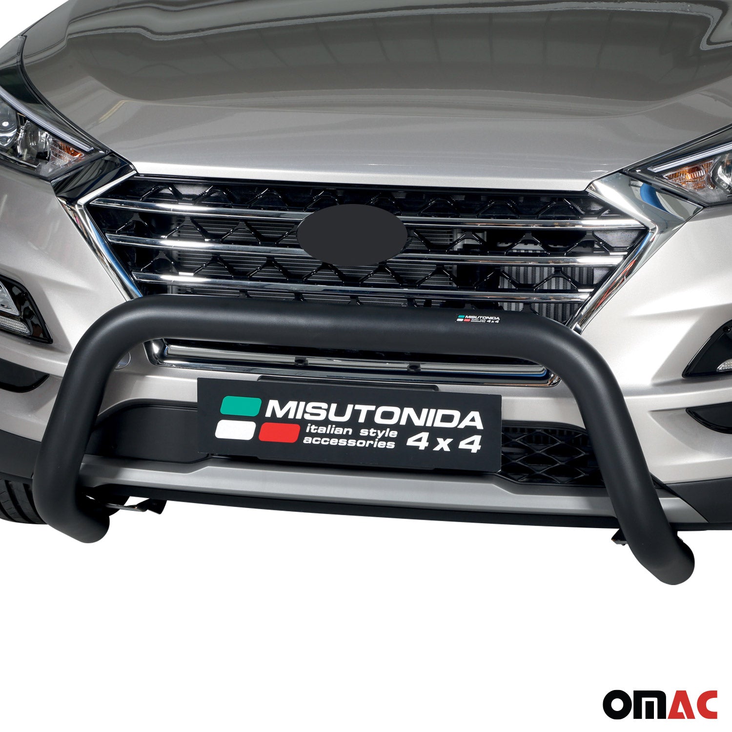 Frontbügel Frontschutzbügel für Hyundai Tucson 2018-2021 ø76mm Stahl Schwarz