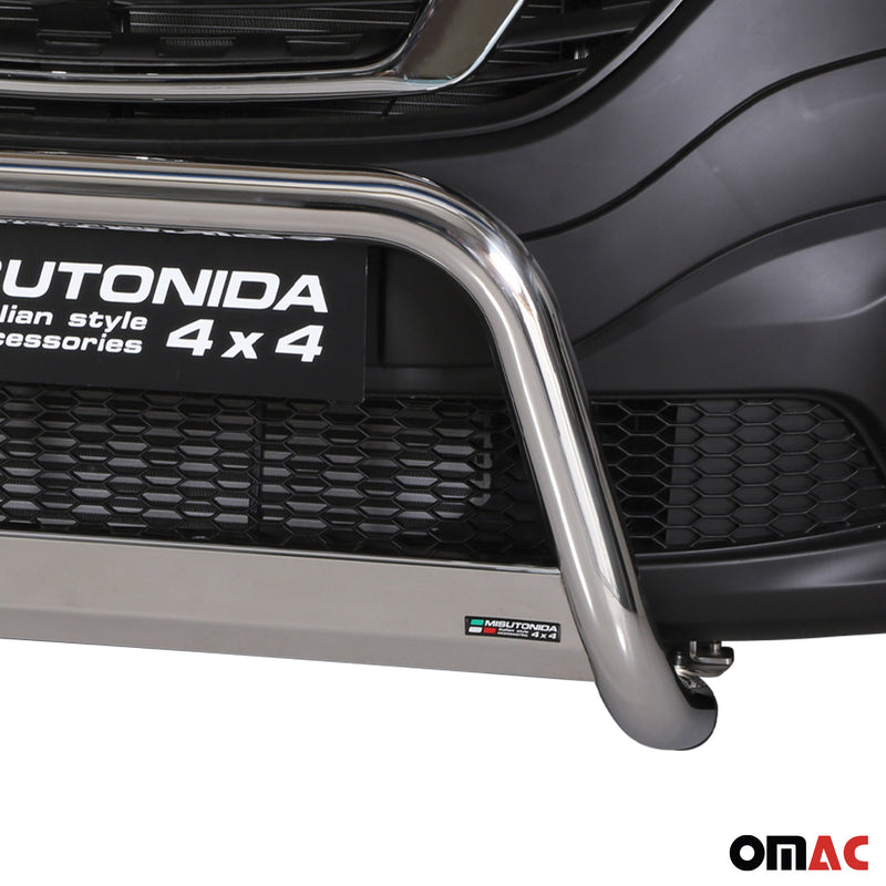 Frontbügel Frontschutzbügel für Nissan NV300 2016-2021 ø63mm Stahl Silber Schutz