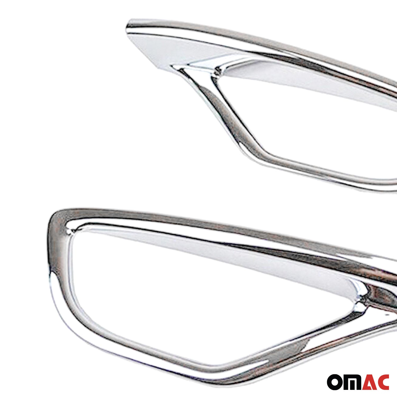 Reflektor Blenden Reflektorleiste für Toyota RAV4 2018-2020 Chrom ABS 2x