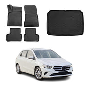 OMAC Fußmatten & Kofferraumwanne Set für Mercedes B Klasse W247 2018-2021