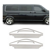 Fensterleisten Zierleisten für VW T6 T6.1 2015-2024 L1 Doppelscheibetür Chrom