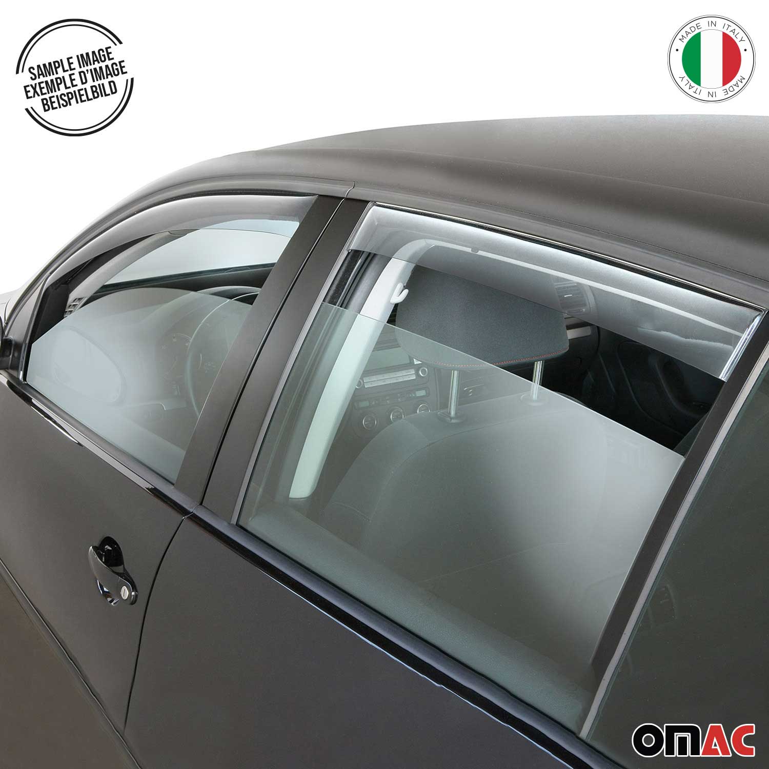 Windabweiser Regenabweiser für Skoda Karoq 2018-2025 Dunkel Acryl 4tlg