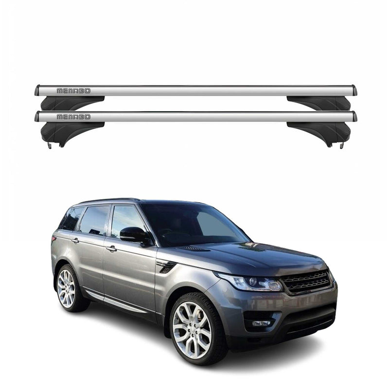 Menabo Dachträger für Land Rover Range Rover 2 Sport L494 2014-22 Alu Silber 2x
