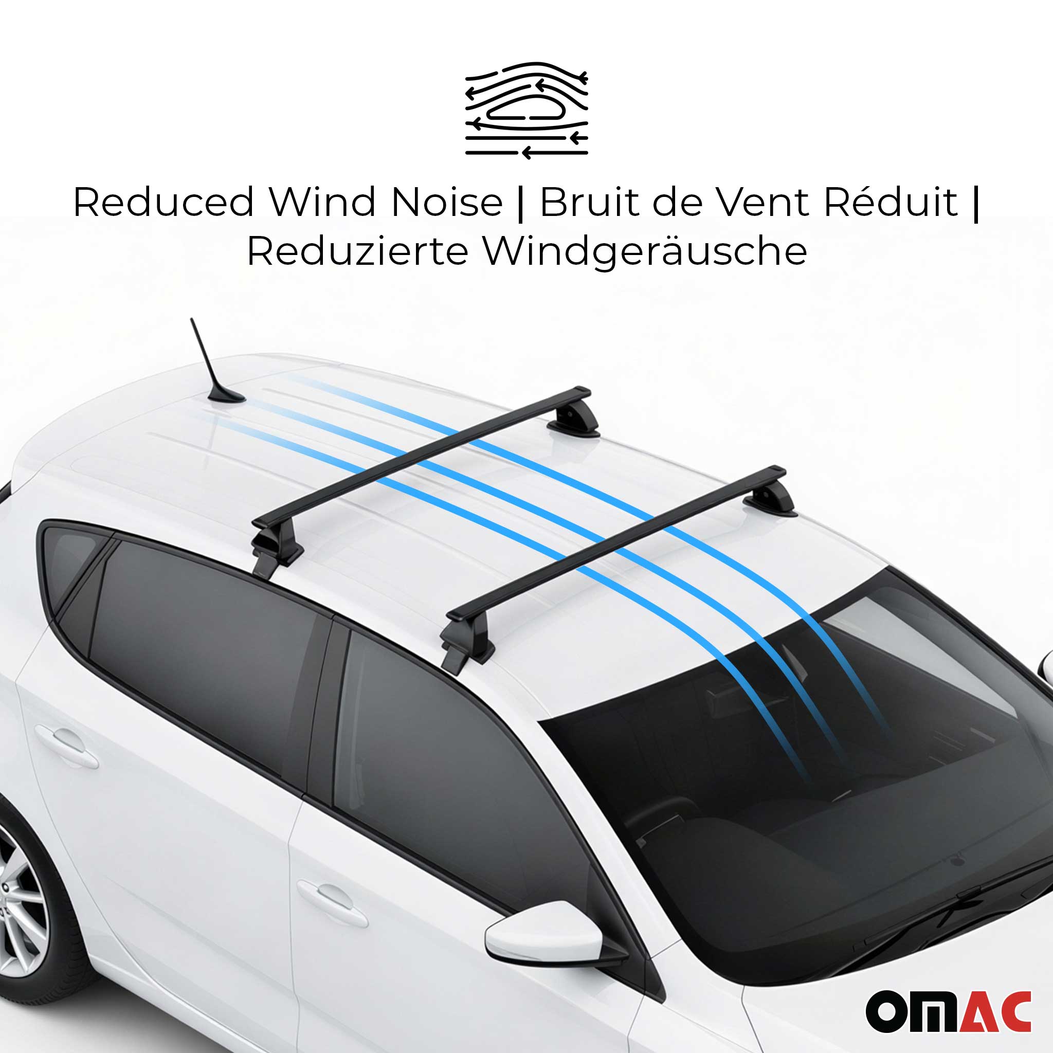 Stahl Dachträger Querträger für DS 4 2011-2018 TÜV Abschließbar 75 kg 2x Schwarz