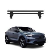Menabo Dachträger Grundträger für Volvo C40 Recharge 2022-2026 Alu Schwarz 2tlg