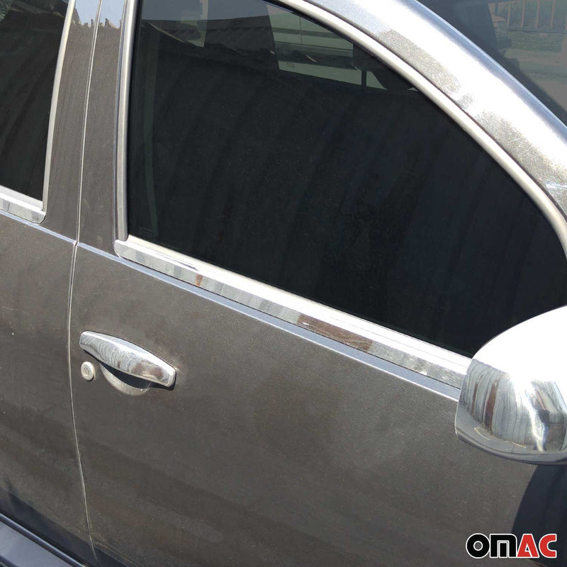 Fensterleisten Zierleisten für Dacia Duster 2010-2018 Edelstahl Chrom 4tlg