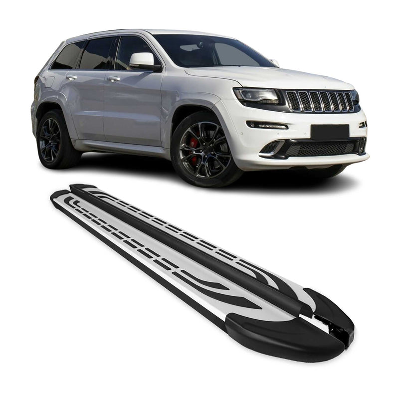 Trittbretter Seitenschweller für Jeep Grand Cherokee 2011-2021 Alu Schwarz