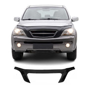 Motorhaube Deflektor Steinschlagschutz für Kia Sorento mk1 2002-2009 Schwarz