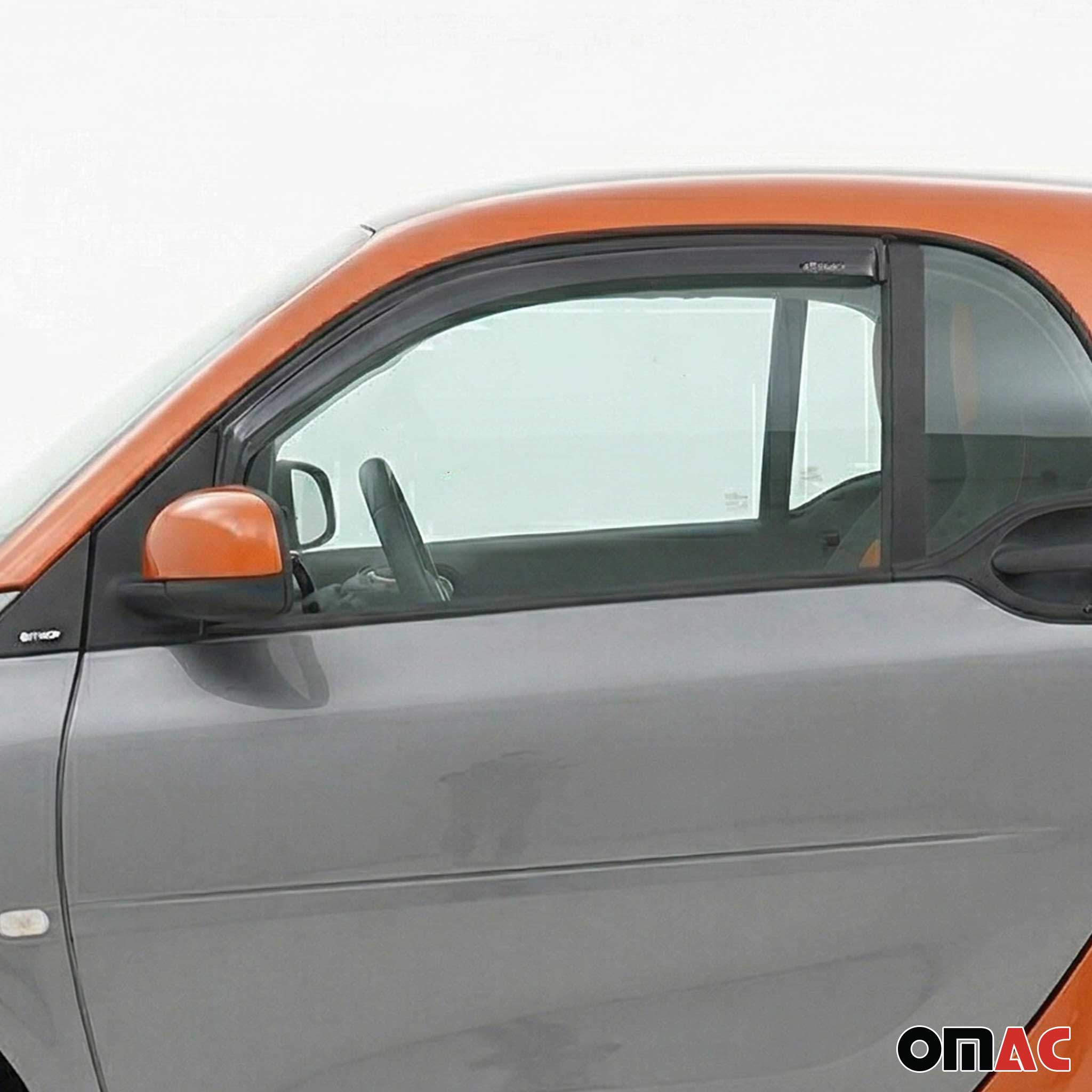 Windabweiser Regenabweiser für Smart Forfour 453 2014-2021 Dunkel Acryl 2tlg