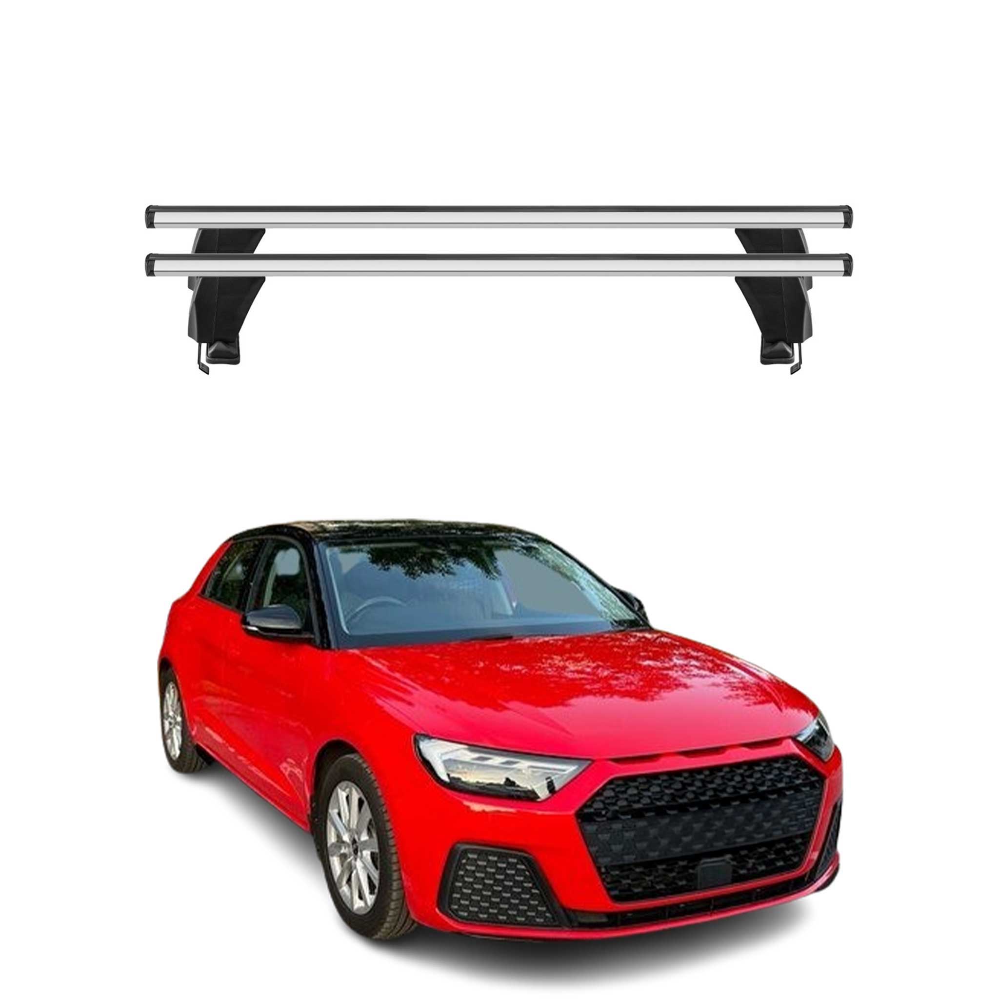 Menabo Dachträger Grundtäger für Audi A1 Sportback 2018-2026 50kg Alu Silber 2x
