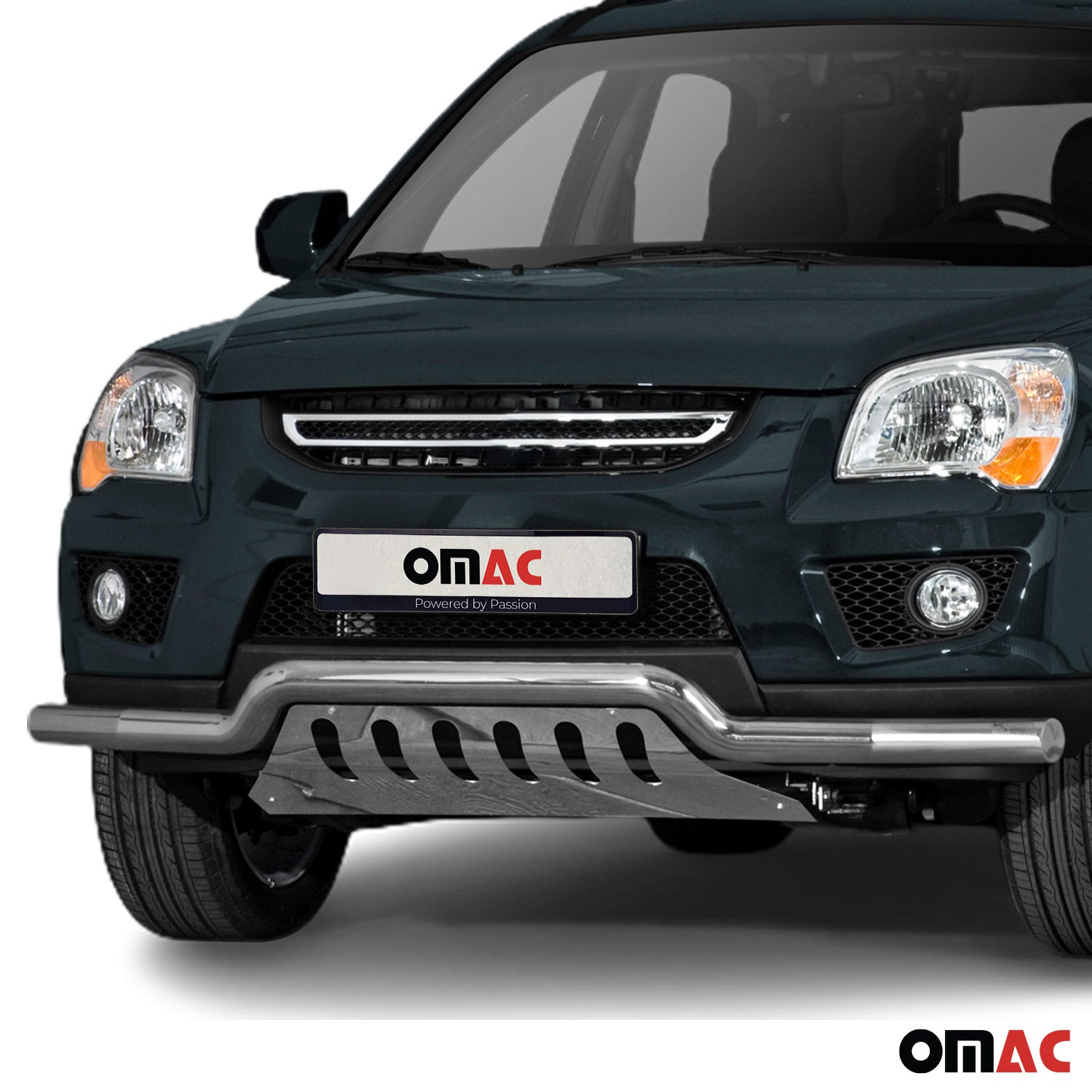 Edelstahl Frontschutzbügel für Kia Sportage 2008-2010 mit ABE Silber Rammschutz