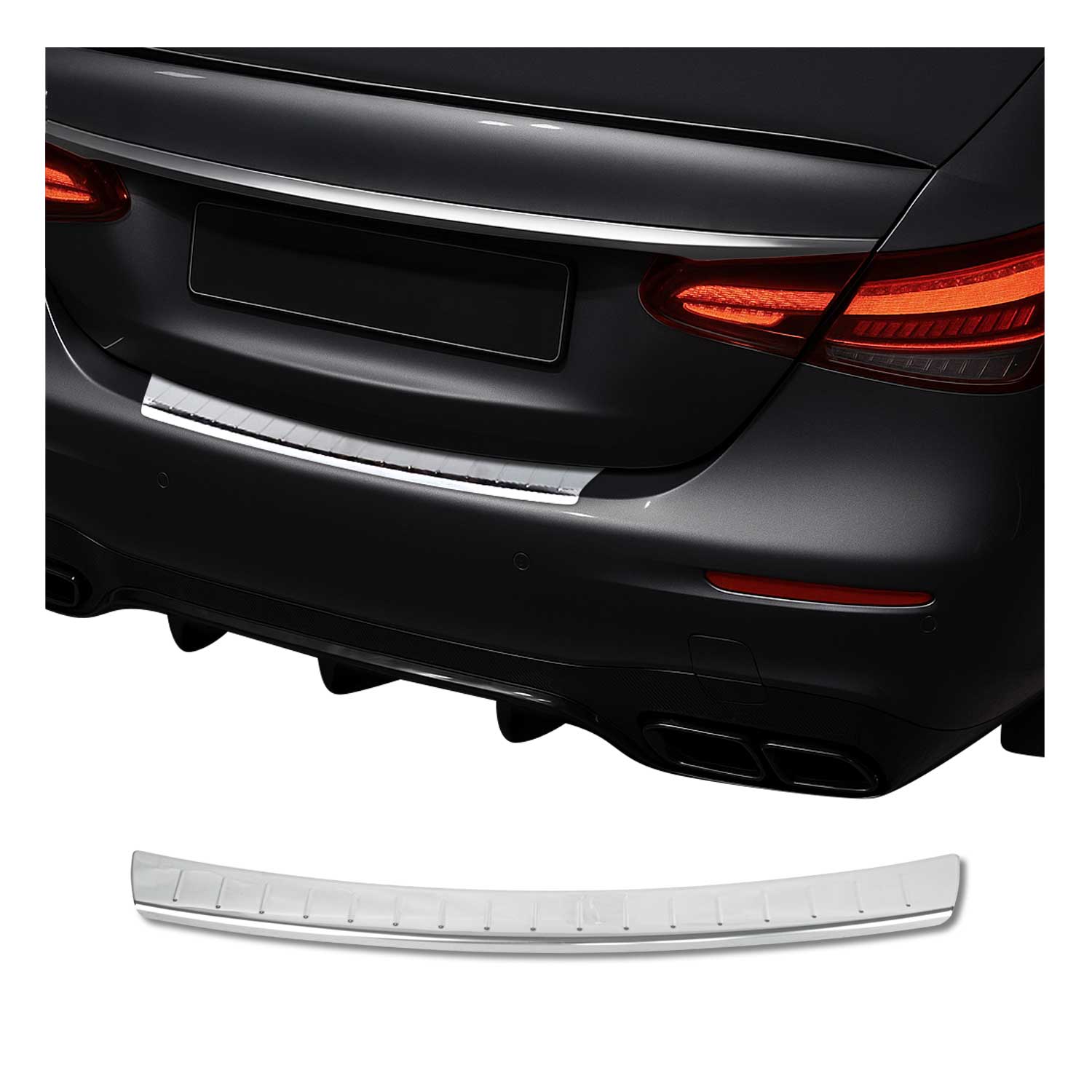 Ladekantenschutz Stoßstange für Mercedes E Klasse W213 2017-2023 Edelstahl Chrom