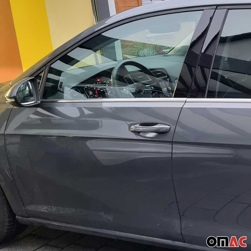 Fensterleisten Zierleisten für VW Golf 2012-2019 Gebürstet Edelstahl Chrom 4tlg