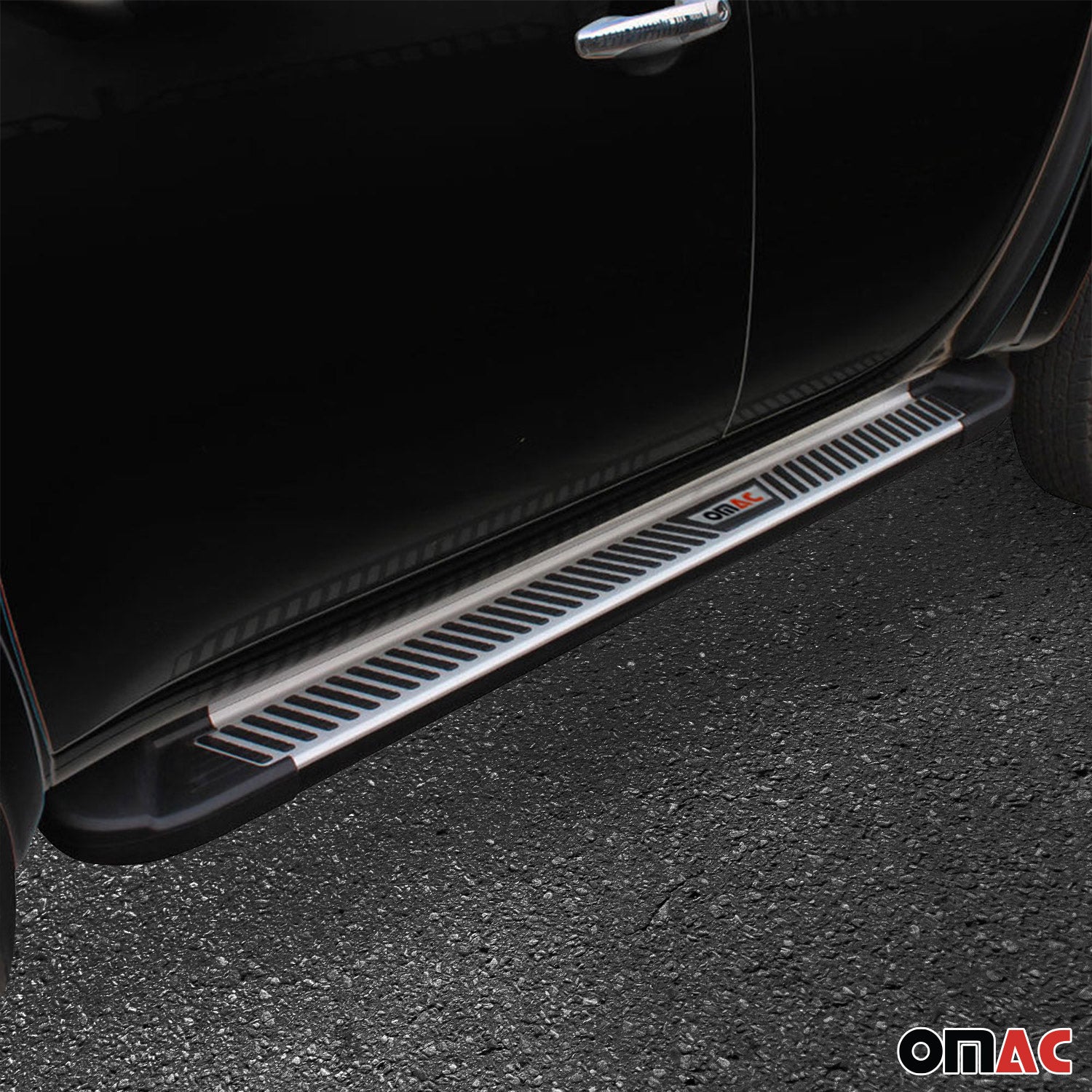 Trittbretter Seitenbretter für Peugeot 3008 III 2024-2026 Alu Schwarz Silber