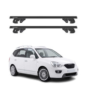 Dachträger Grundtäger für Kia Carens II 2006-2012 Alu 90kg TÜV Schwarz 2tlg