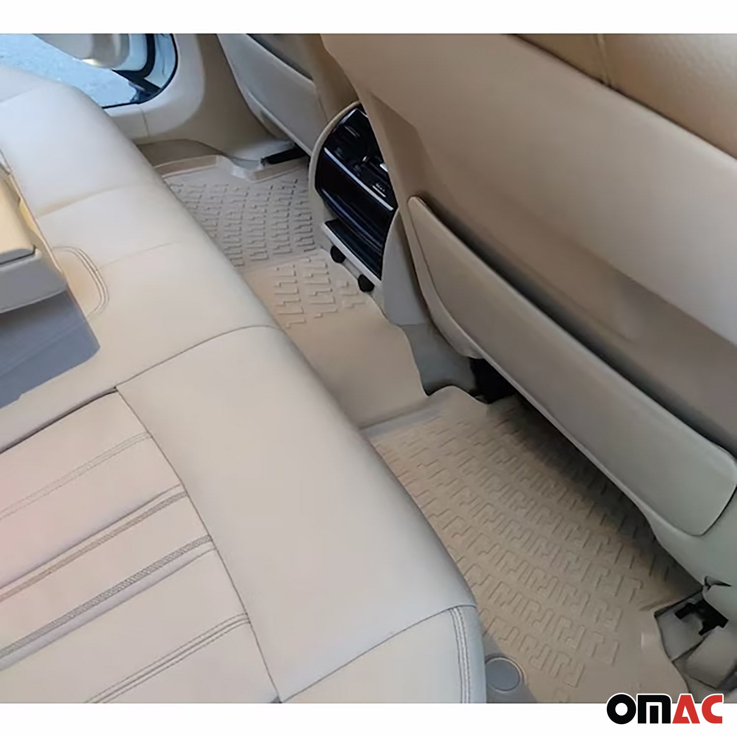 Fußmatten 3D Gummimatten für Peugeot 3008 2016-2024 Gummi TPE Beige 4tlg