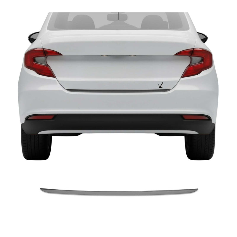 Kofferraumleiste Heckleiste für Fiat Tipo 2015-2025 Schrägheck Edelstahl Dunkel