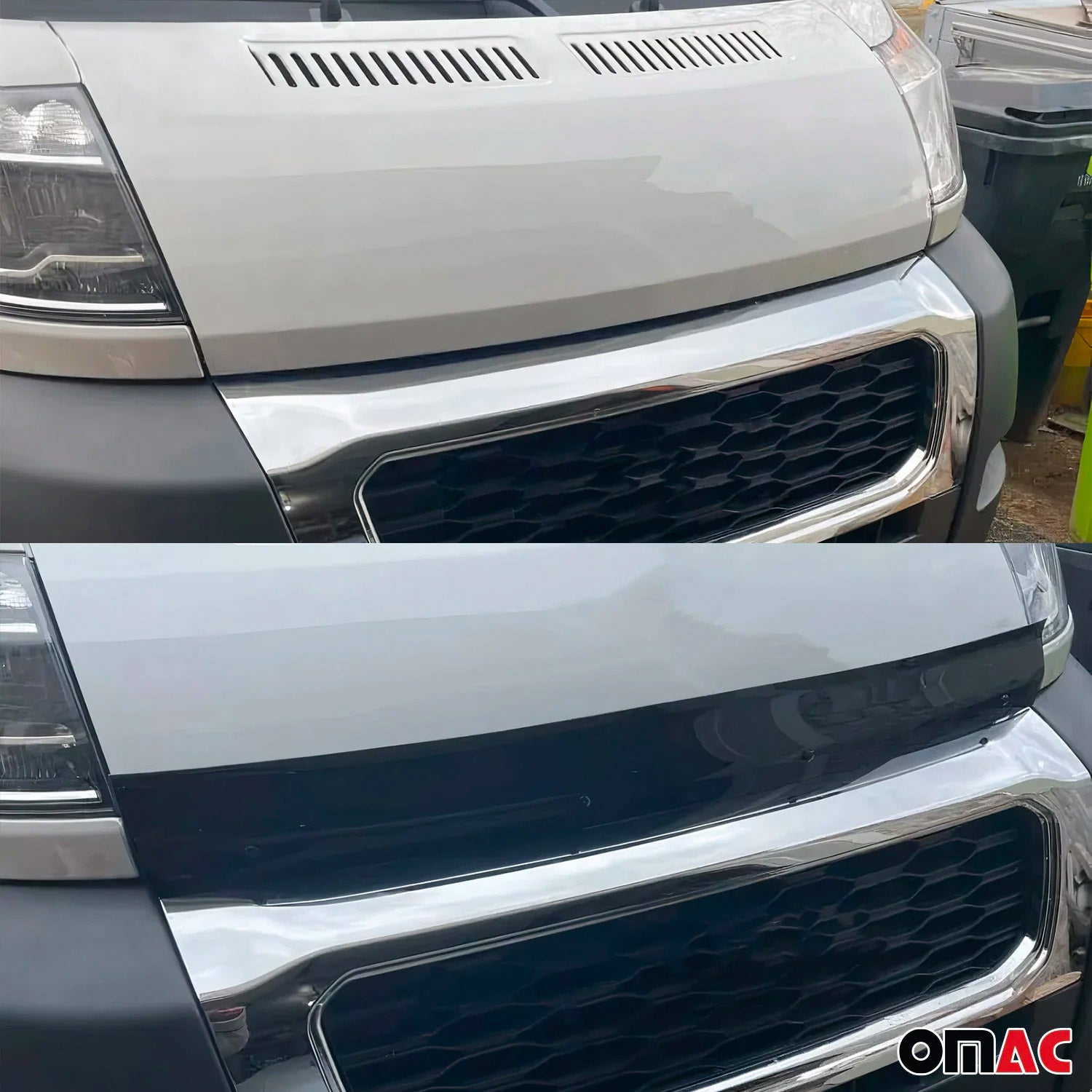Sonnenblende Motorhaube Deflektor für Fiat Ducato Jumper Boxer 2006-14 Acryl 2x