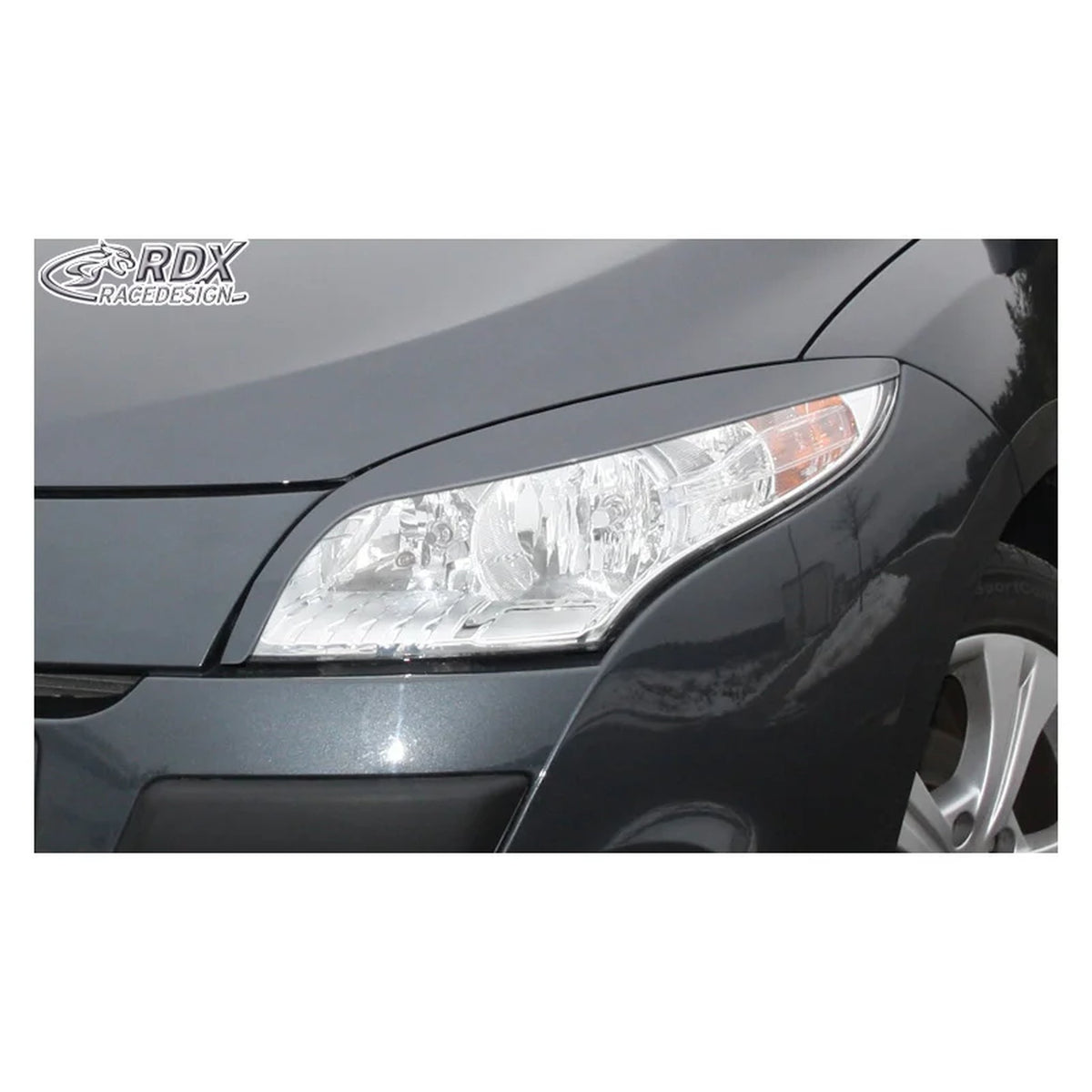 RDX Scheinwerferblenden für Renault Megane III 2008-2015 ABS TÜV