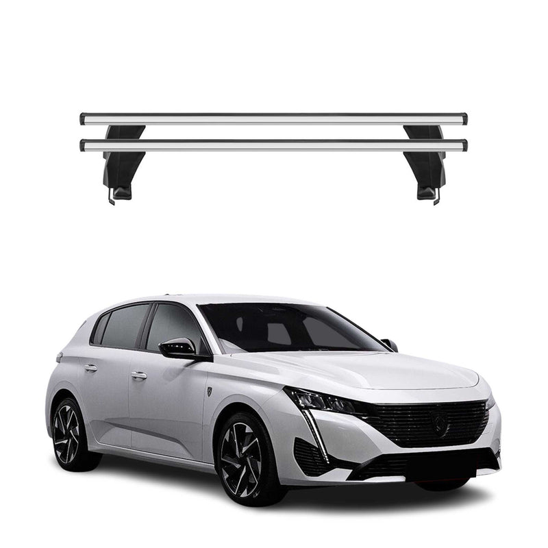 Menabo Dachträger Grundtäger für Peugeot 308 2021-2025 50kg Alu Silber 2 tlg