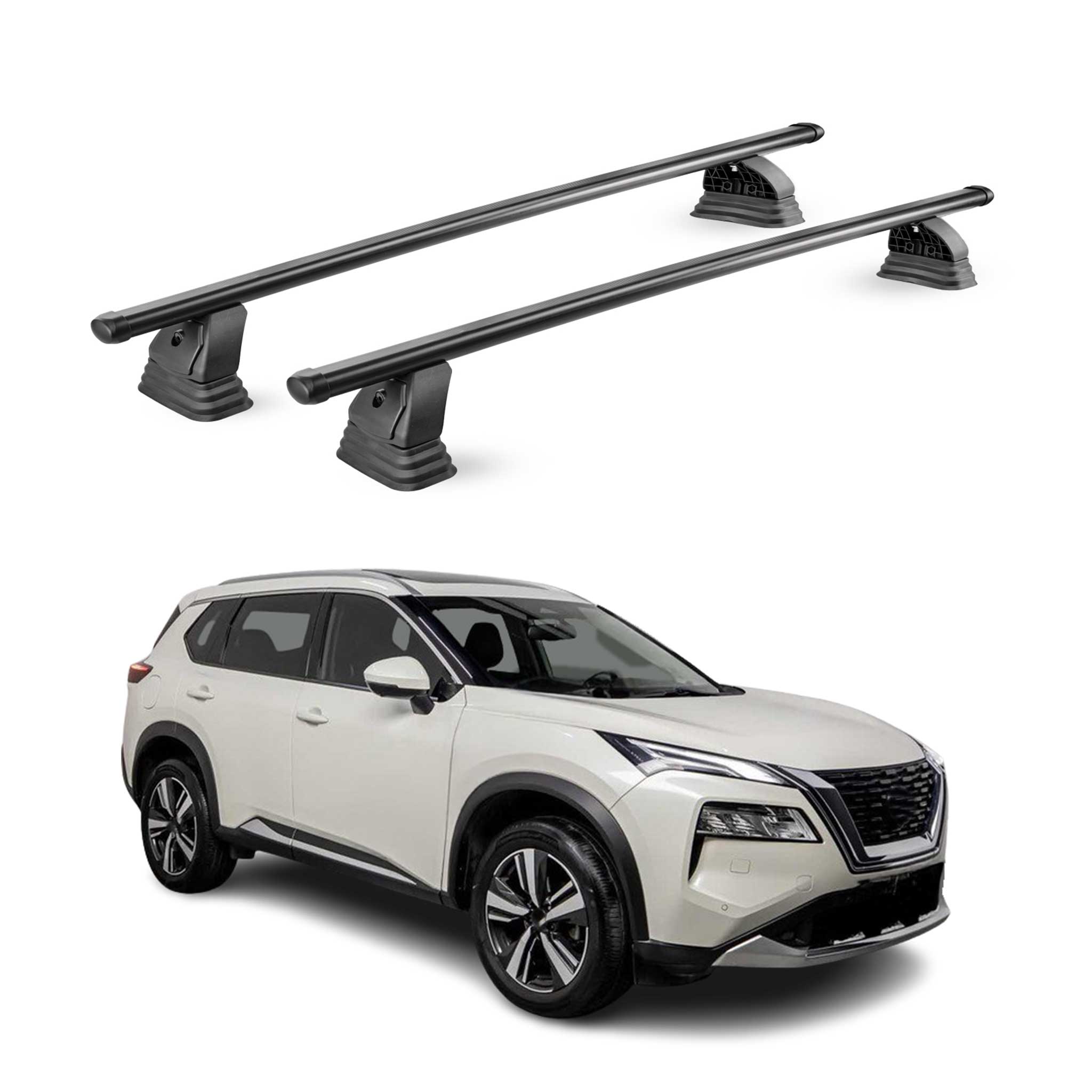 Stahl Dachträger für Nissan X-Trail IV T33 2021-2026 TÜV 75 kg 2tlg Schwarz