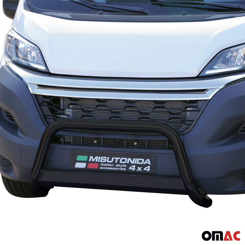 Frontbügel Frontschutzbügel für Citroen Jumper 2014-2023 Schwarz ø63 mm