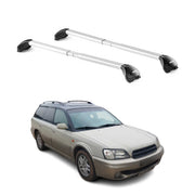 Dachträger Grundtäger für Subaru Outback mk2 1999-2003 5tür 100kg Alu ABE Silber
