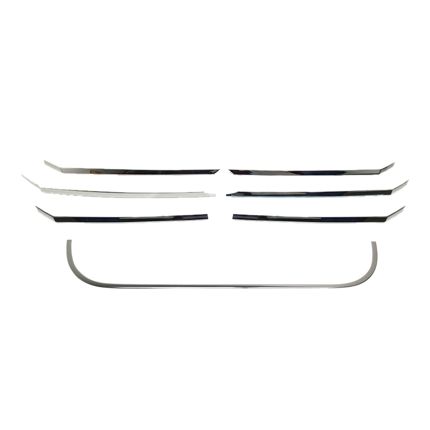 Kühlergrill Leisten Grillleisten für VW Crafter 2012-2017 Edelstahl Chrom 6tlg