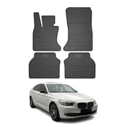 OMAC Gummi Fußmatten für BMW 5er Gran Turismo F07 2009-2017 Automatte Schwarz 4x