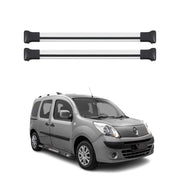 Dachträger Grundtäger für Renault Kangoo mk2 2007-2021 75kg Alu Silber 2tlg