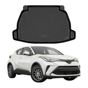 Kofferraummatte Laderaumwanne für Toyota C-HR I 2019-2023 Facelift TPE Schwarz