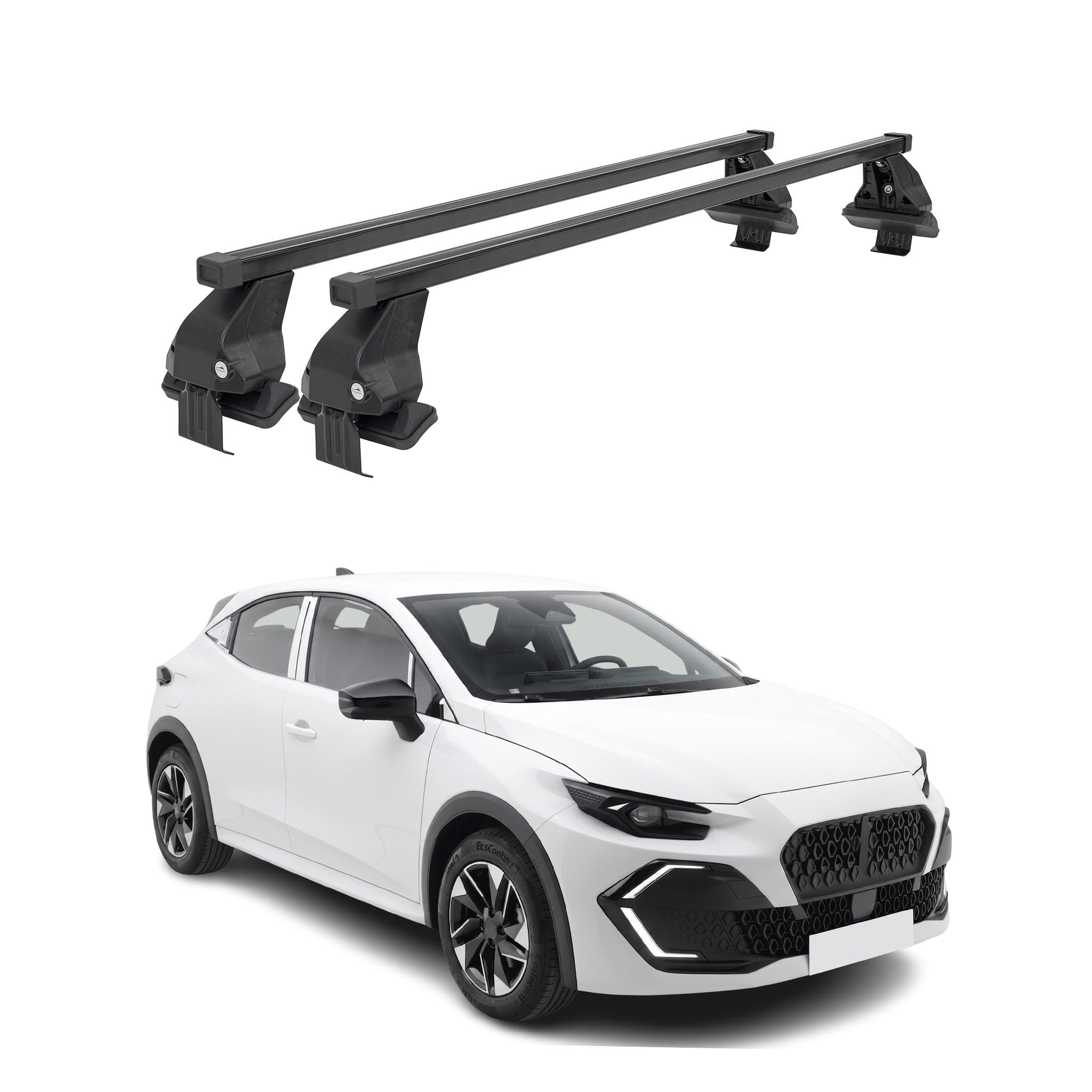 Menabo Dachträger Grundtäger für Renault Clio VI 2025-2026 75kg Schwarz Stahl 2x