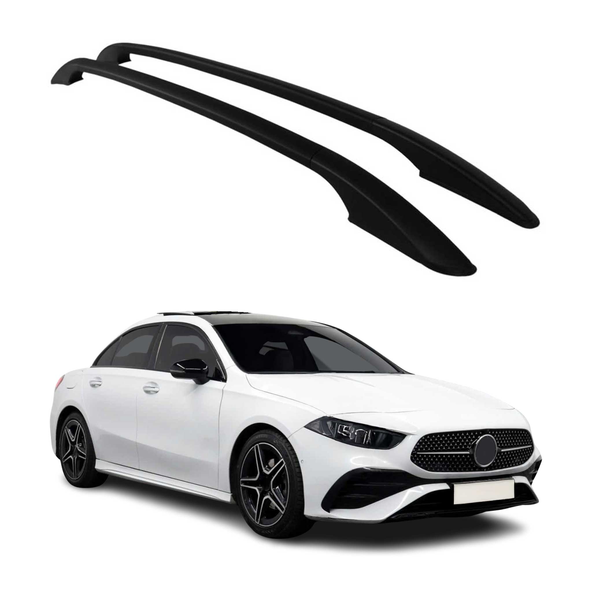 Alu Dachreling Relingträger für Mercedes A Klasse W177 2018-2026 Schwarz