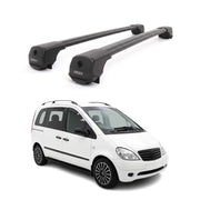 Dachträger Grundträger für Mercedes Vaneo W414 2001-2005 Aluminium Schwarz 2tlg