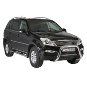 Frontbügel Frontschutzbügel für Ssangyong Rexton W 2013-2017 ø76mm Stahl Silber