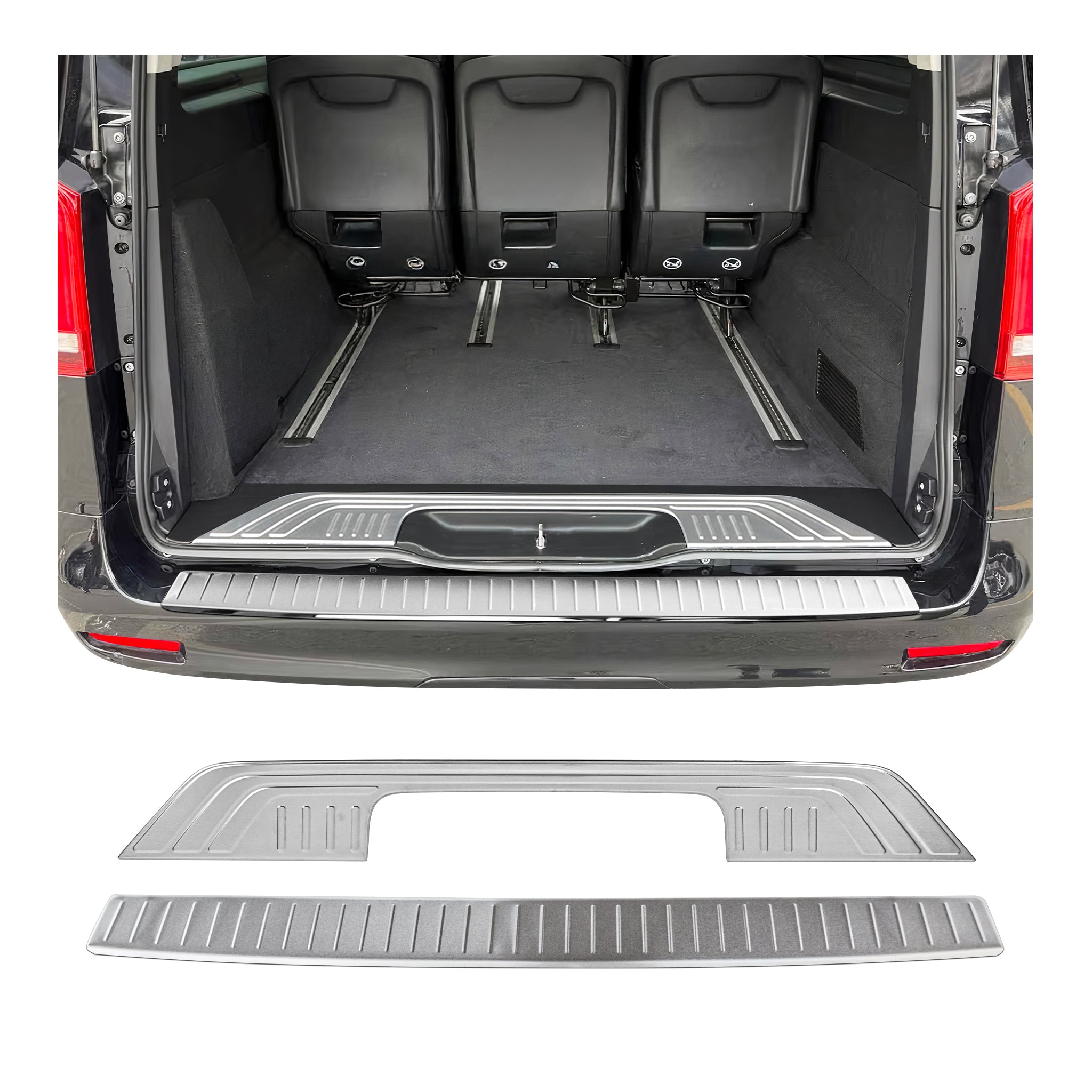 Ladekantenschutz & Stoßstange Satz für Mercedes Vito W447 2014-2026 Edelstahl