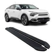 Trittbretter Seitenschweller für Citroen C4 2021-2026 Aluminium Schwarz 2 tlg
