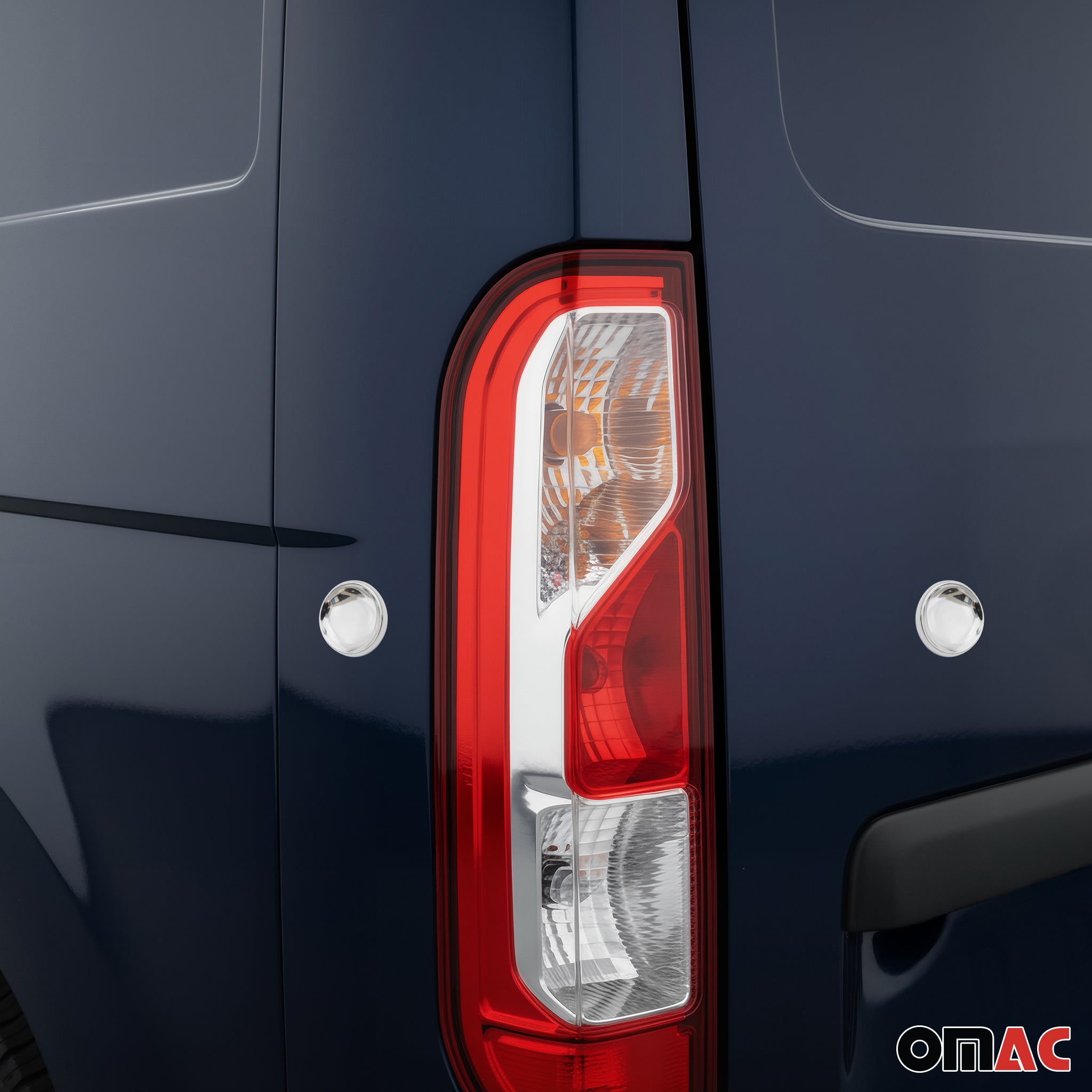 Rücklicht Leisten Heckleuchte für Opel Movano B 2010-2021 Edelstahl Chrom 4tlg