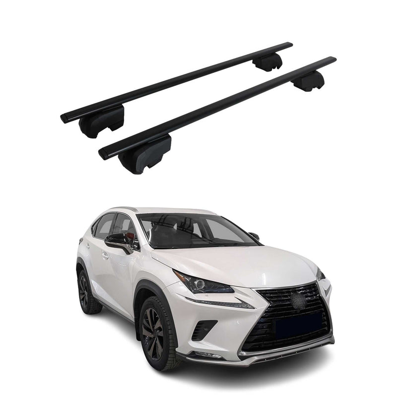 Dachträger Grundtäger für Lexus NX AZ10 2014-2021 75kg Metall Schwarz 2 tlg