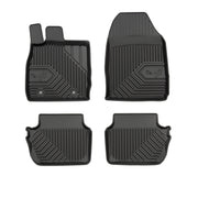Fußmatten Gummimatten No.77 für Ford Fiesta mk6 2008-2017 TPE Schwarz 4 Teile