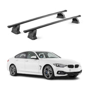 Stahl Dachträger für Bmw 4er Gran Coupè F36 2014-2020 TÜV 75 kg 2tlg Schwarz