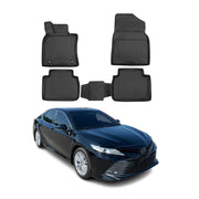 OMAC Gummimatten Fußmatten für Toyota Camry 2018-2022 TPE Automatten Schwarz 4x