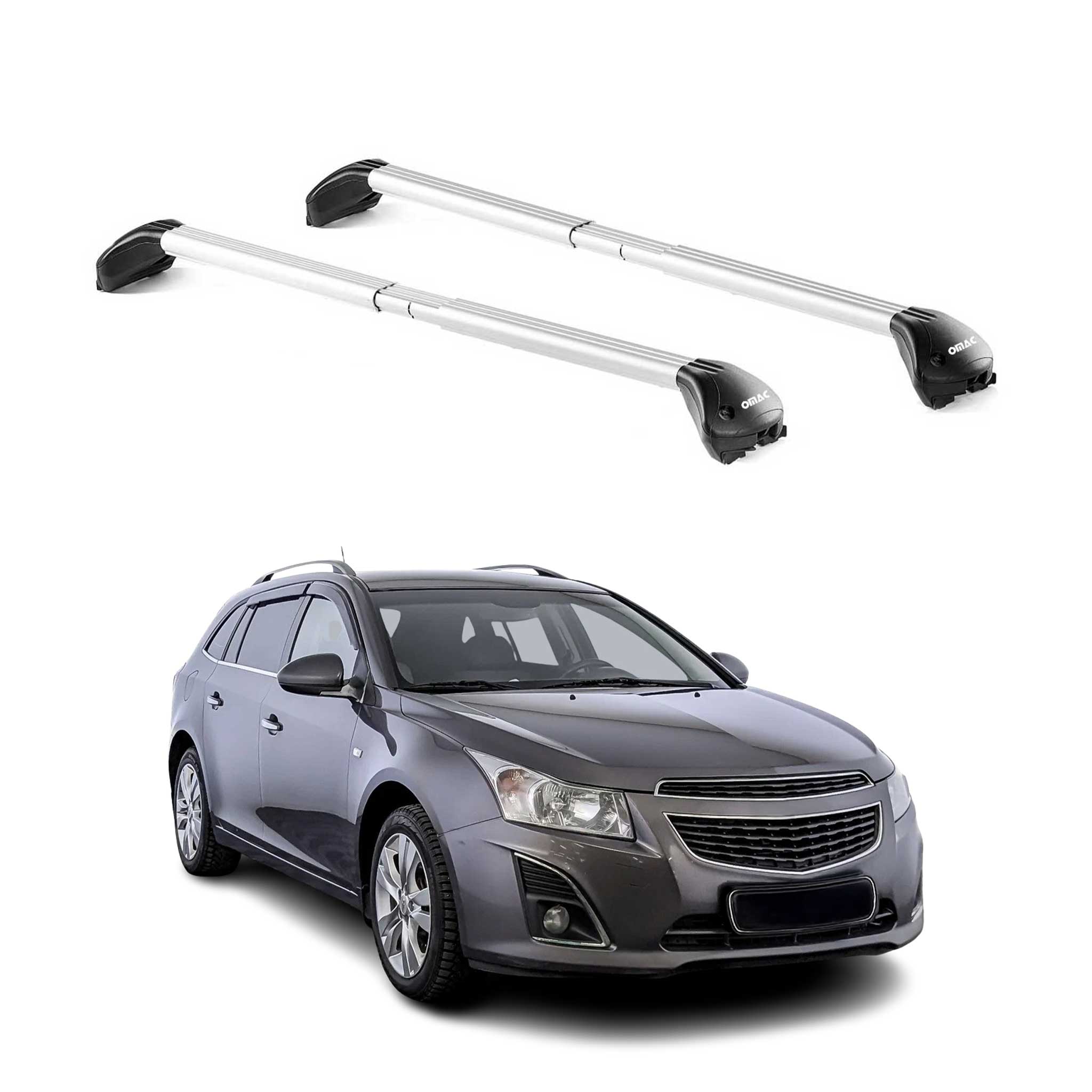 Dachträger für Chevrolet Cruze Kombi 2012-2016 5 tür 100kg Alu Silber 2x ABE