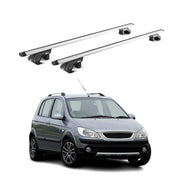 Dachträger Grundtäger für Hyundai Getz Cross 2006-2011 90kg Alu Silber 2 tlg ABE