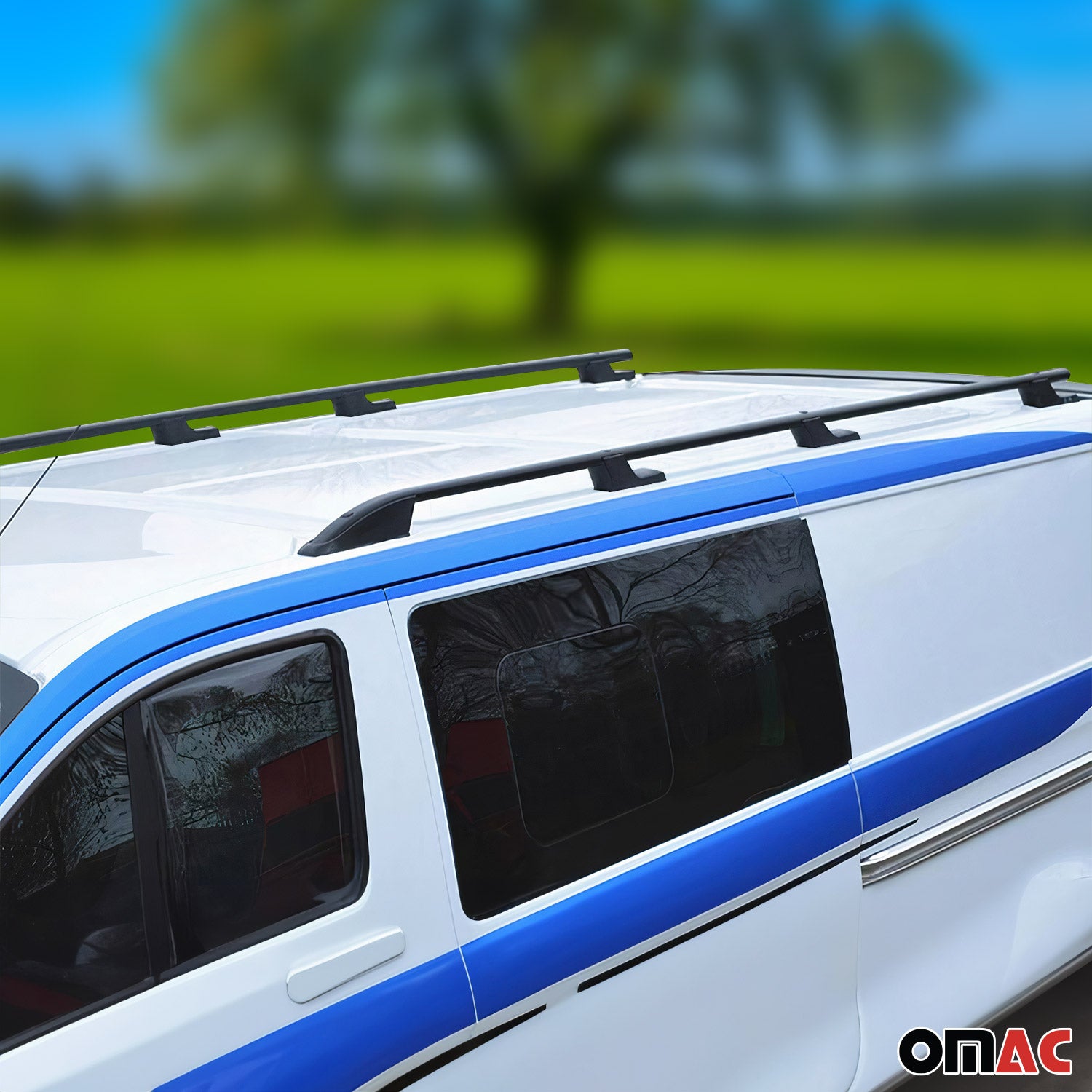 Alu Dachreling für Renault Trafic / Opel Vivaro A 2001-2014 L2 Langer Schwarz