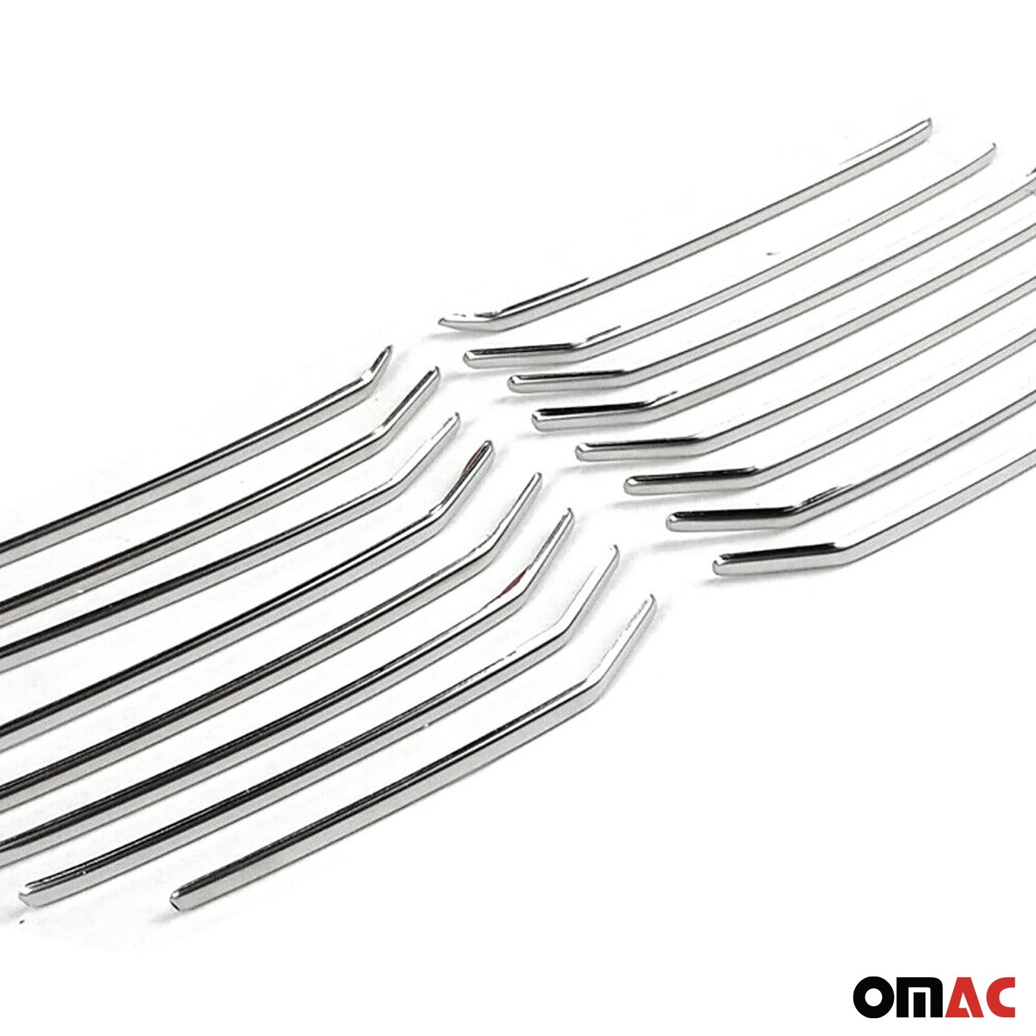 Kühlergrill Leisten Grillleisten für Skoda Superb 2015-2019 Edelstahl Chrom 16x
