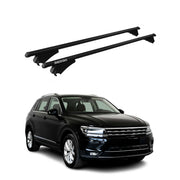 Menabo Dachträger Grundtäger für VW Tiguan mk2 2016-2020 Pre-FL 75kg Alu Schwarz
