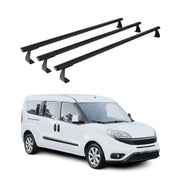 Dachträger Grundtäger für Fiat Doblo 2010-2022 75kg Aluminium Schwarz 3 tlg