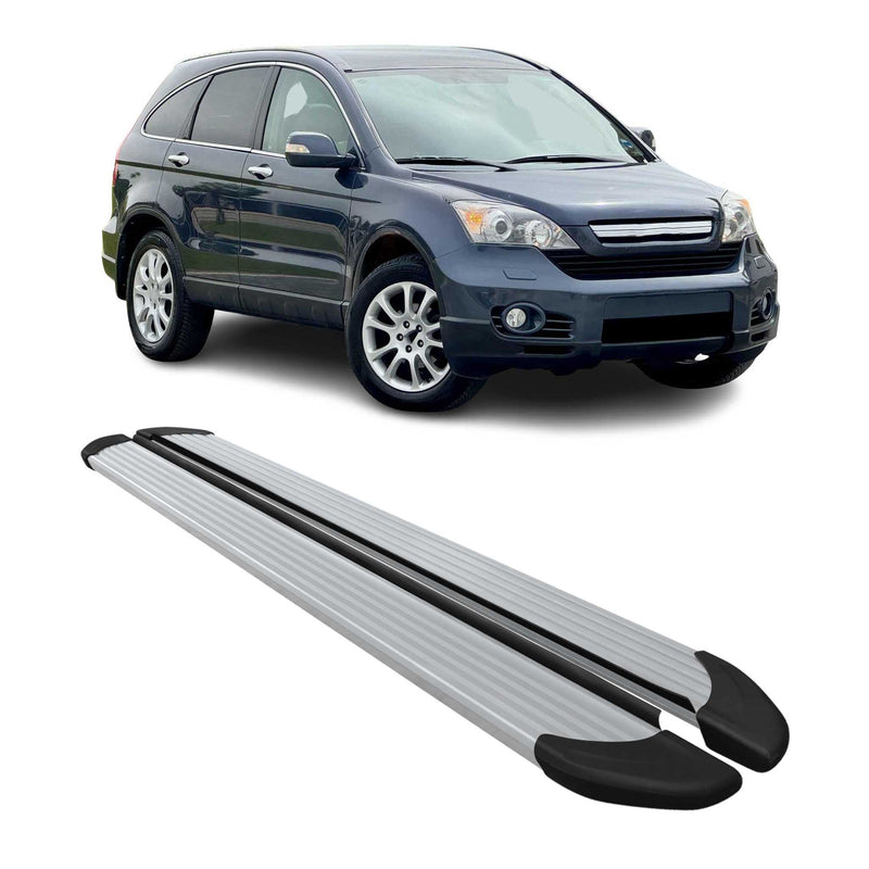 Seitenschweller Trittbretter Schweller für Honda CR-V 2007-2012 Aluminium Silber
