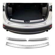 Ladekantenschutz & Stoßstange Satz für Mazda CX-5 2012-2017 Edelstahl Glänzend